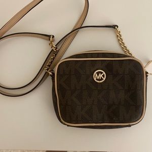 Small Michael kors crossbody bag - brown/tan